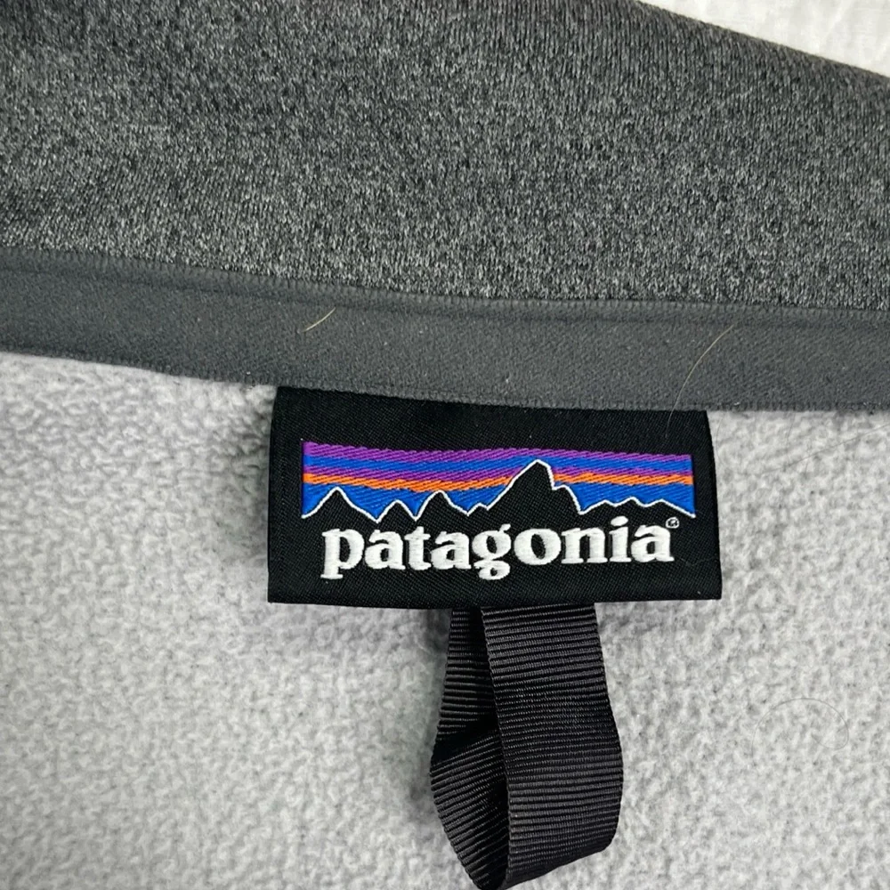 Patagonia Ukiah Jacket Fleece Full Zip Mens Size Large Gray Coat Sporty HOLES L